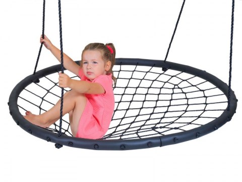 Large Nest Swing Children Kids Round Nest Tree Swing Large Seat Hammocks Outdoor Climbing Frame Play Equipment 100cm Netted Swings3